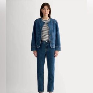 Everlane 100% Organic Cotton Denim, 90’s Cheeky, Size 27, Deep Atlantic Wash